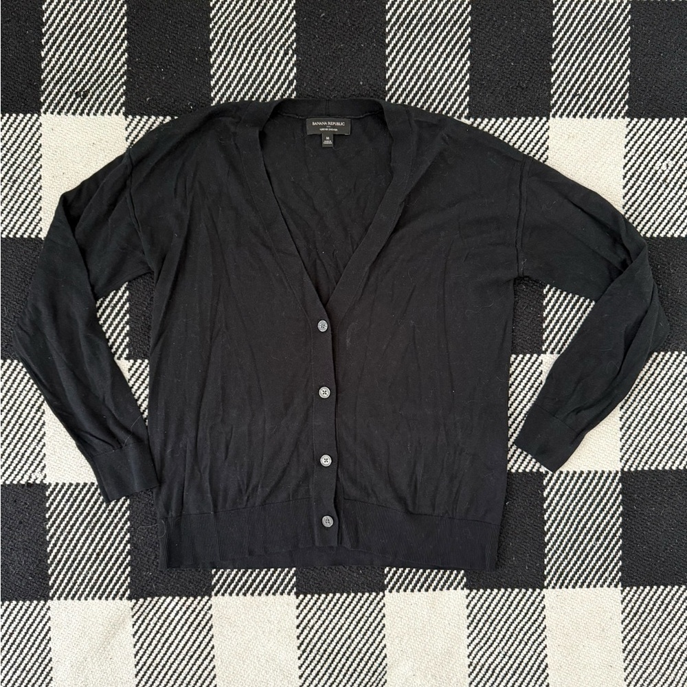 Women's Black Cardigan Sweater